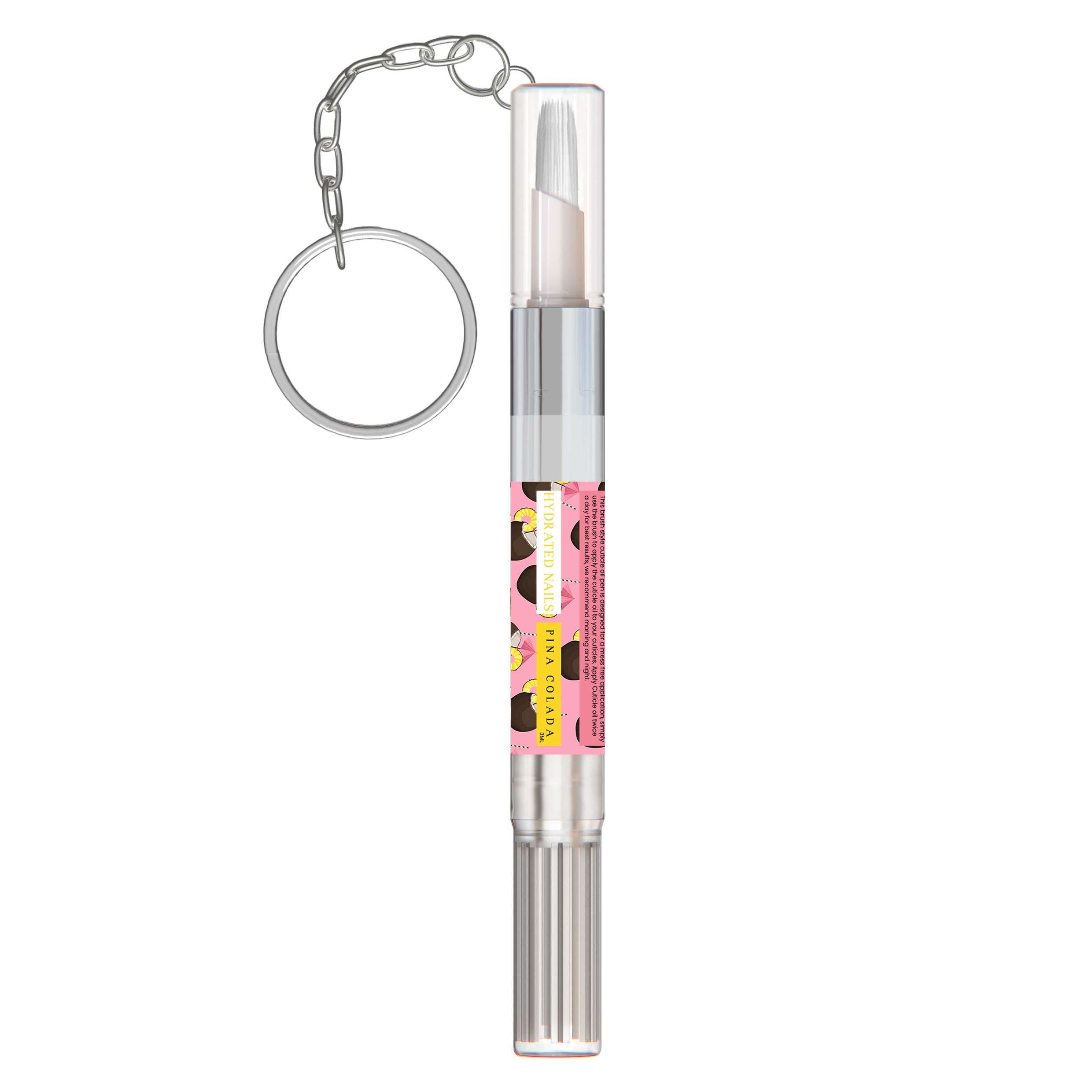 3ML PINA COLADA CUTICLE OIL KEYRING